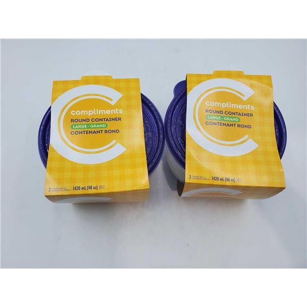 Compliments Round Container (2 x 2)