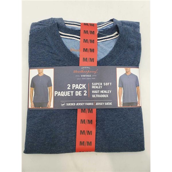 Original Weatherproof Vintage Super Soft Henley 2pk (M)