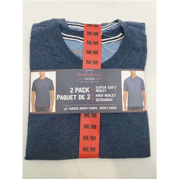 Original Weatherproof Vintage Super Soft Henley 2pk (M)