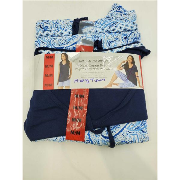Carole Hochman 3 Piece Pajama Set (M)