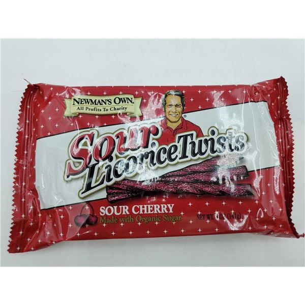 Newman's Own Sour Cherry Licorice Twists 141g
