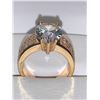 Image 4 : Brilliant Tear Drop  Pear Cut 1.2 Carat Solitaire Ladies Wide Band multi stone engagement ring ( siz