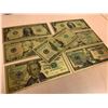 Image 2 : Complete set of USA Gold Foil Clad Certificate notes including: $1.00, $2.00, $5.00, $10.00, $20.00,