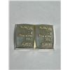 Image 1 : Valcambi Suisse - LOT of 2 - .999 Fine Silver 1 Gram Wafer Bars - Sold as one lot as they are fused 