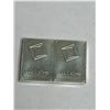Image 2 : Valcambi Suisse - LOT of 2 - .999 Fine Silver 1 Gram Wafer Bars - Sold as one lot as they are fused 