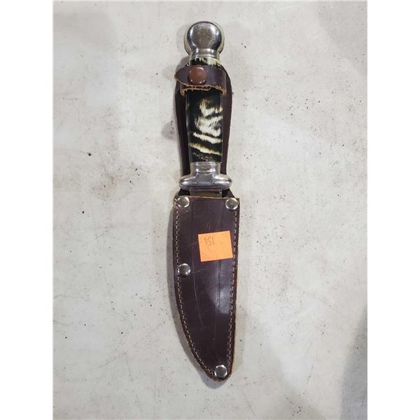 New Sheffield 8" Lamp Post Knife with Leather Sheath