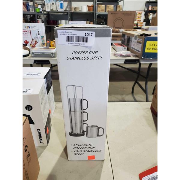 New Stainless Steel Cup & Stacking Stand