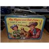 Image 1 : Vintage 1957 Roy Rogers & Dale Evans with Bullet the Dog, "Double R Bar Ranch" Tin Lunch Box
