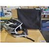 Image 1 : Full Face Motocross Helmet with Mesh Mouth Guard & Drawstring Bag