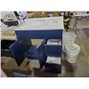 Image 2 : New  Bathroom Vanity 2 Drawer, 1 Cupboard, Blue base with white Single Sink Top & 2 Choices of Handl