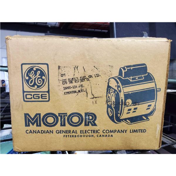 Vintage Canadian General Electric 1/4HP Horsepower Motor - Still New in Wrapper