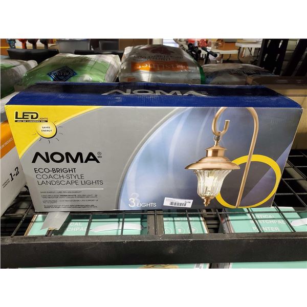 New Noma Eco Bright Coach Style Landscape Lights - Set of 3