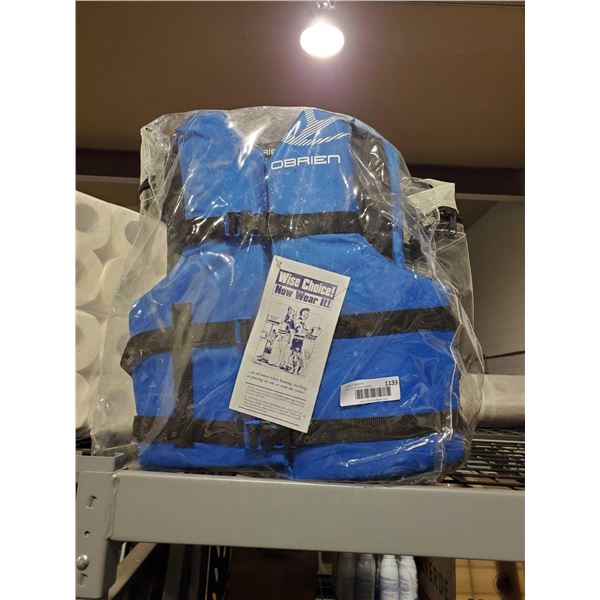 New Obrien Adult Life Jacket Set.- Set of 4
