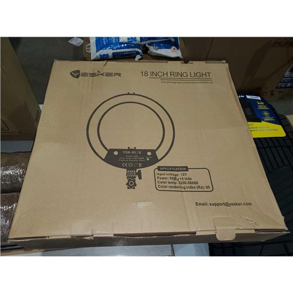 New Esker 18" Ring Light