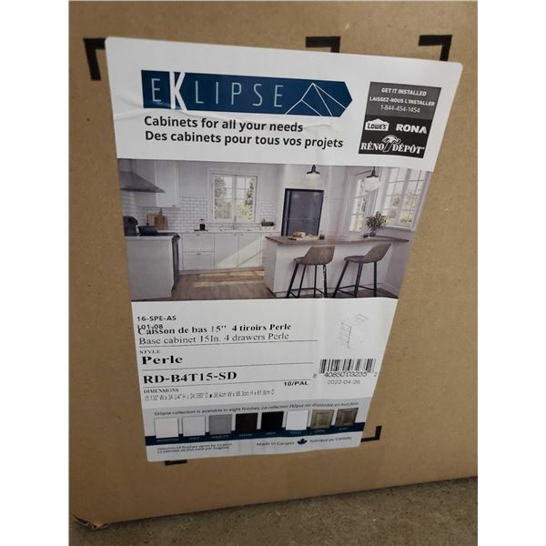 Eklipse 4 Drawer Cabinet - White - Minor Damage s seen in photos