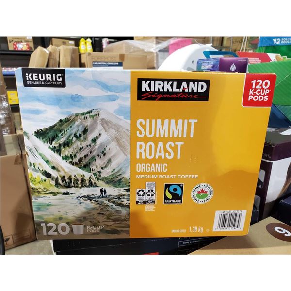 Kirkland  Signature Summit Roast Organic Coffee Pods For Keurig System - 120 Count