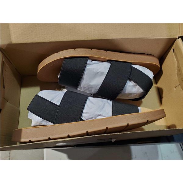 New Steve Madden Womens Slip On Sandals - Black - Size 9