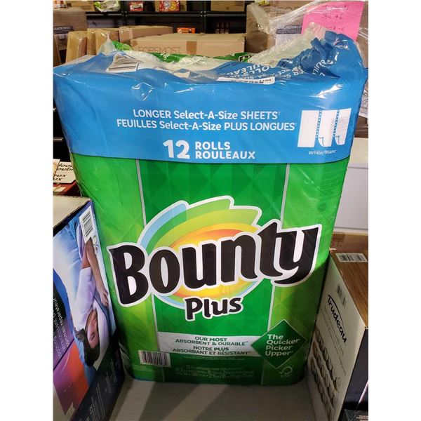 Bounty Plus Paper Towels - 12 Rolls