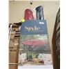 Image 3 : New Style Selections Offset Patio Umbrella - Red