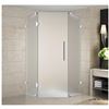 Image 1 : Techno Design Frosted Glass & Chrome Neo-Angel Pivot Shower Door - Door Only