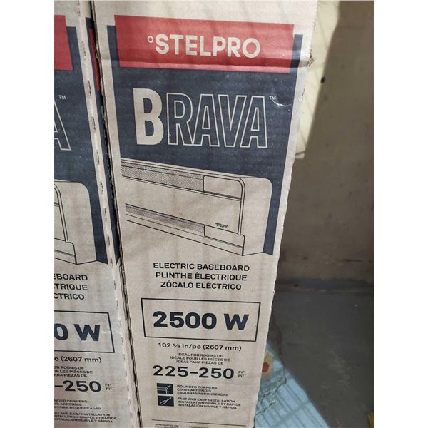 New StelPro Brava 2500W Baseboard Heater - Minor Damage as shown in photos