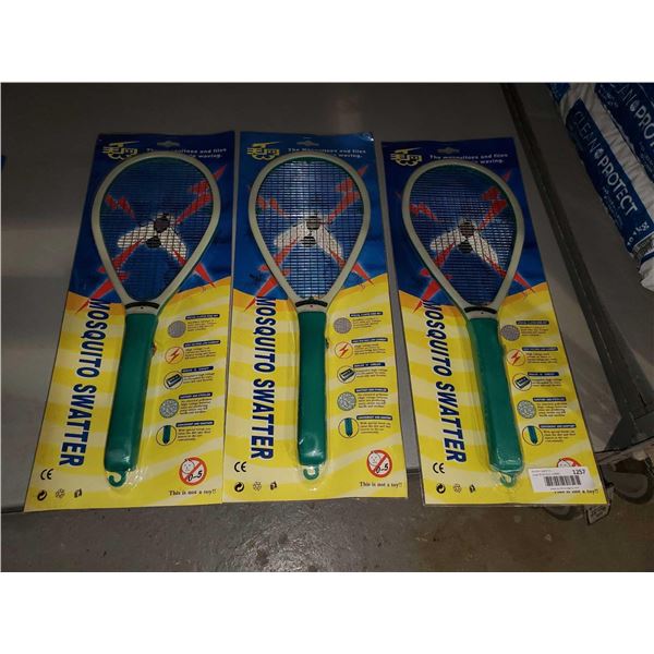 Lot of 3 Electric Fly Swatters