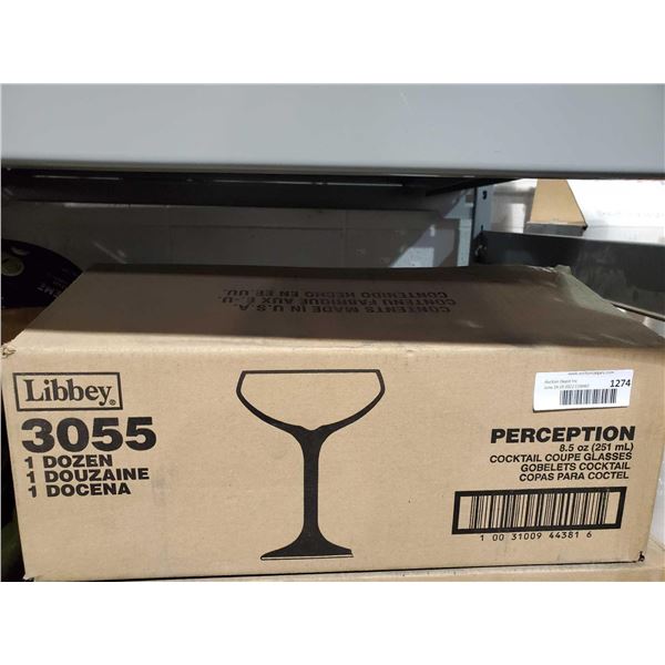 New Libbey 251ml Cocktail Glasses - Set of 12