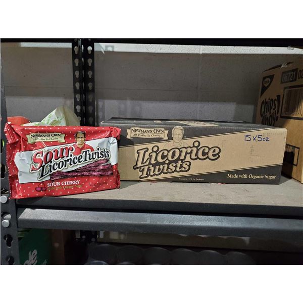 Newmans Own Sour Cherry Licorice Twists 15x5oz