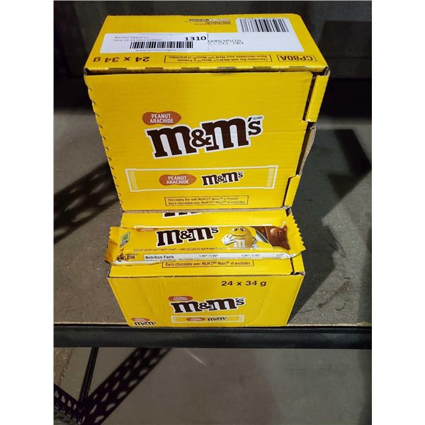 M&M Peanut Candy Bars Lot of 2 (12xx34g)