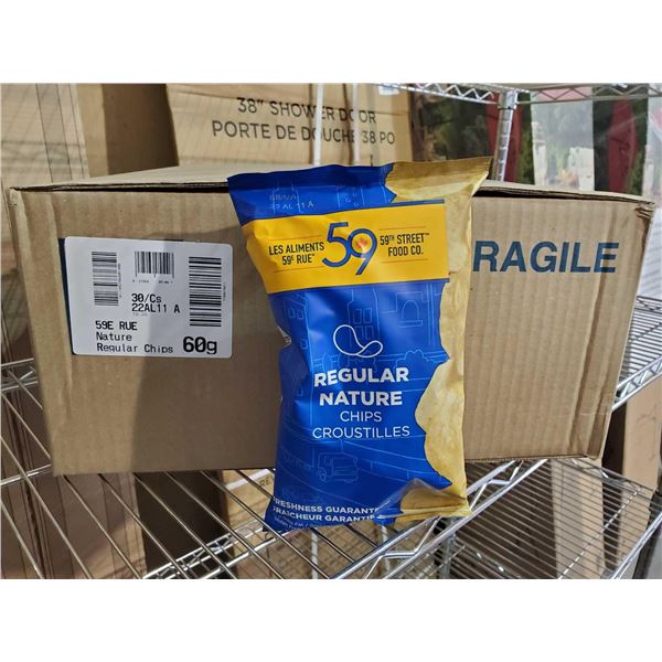 59th Street Regular Potato Chips 30X60g