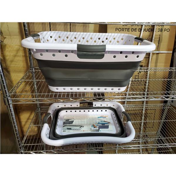 Lot of 2 Collapsible Laundry Baskets
