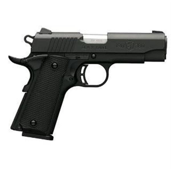 BRO 1911-380 BLACK LABEL 380ACP 3 5/8" MATTE 8RD