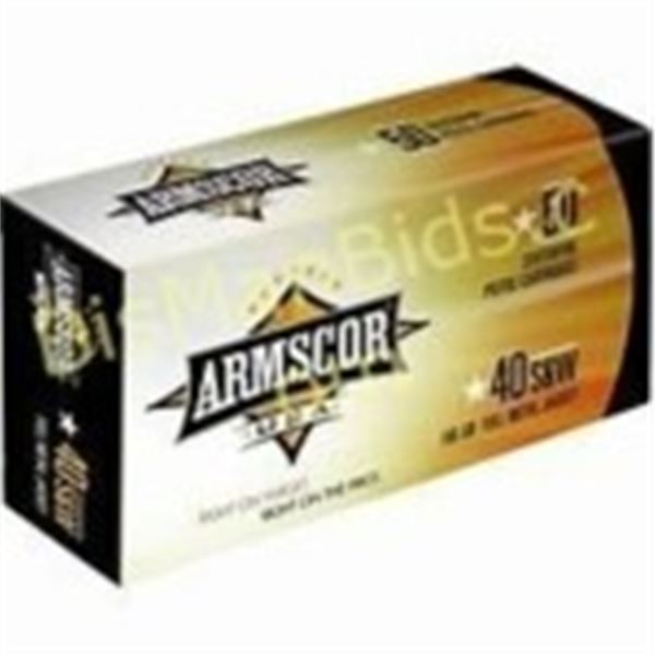 ARMSCOR 40 S& W 180 GRAIN FMJ - 100 Rds