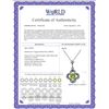 Image 2 : Genuine 0.55 ctw Peridot Necklace 14KT White Gold - REF-23F6Z