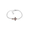 Image 1 : Genuine 1.15 ctw Garnet Bracelet 14KT White Gold - REF-53W2Y