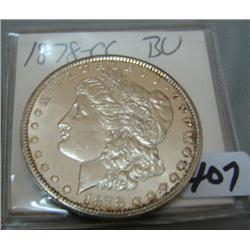 1878 Carson City Morgan Silver Dollar BU