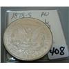Image 2 : 1878-S Morgan Silver Dollar AU Improperly Cleaned