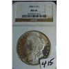 Image 1 : 1880-S 1881 Morgan Silver Dollar NGC MS64
