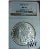 1881 Carson City Morgan Silver Dollar NGC MS64