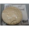 Image 1 : 1934 Peace Silver Dollar XF Cleaned