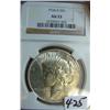 1934-D Peace Silver Dollar NGC AU53