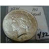 1924 Peace Silver Dollar AU Cleaned