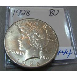 1928 Peace Silver Dollar BU