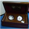 Image 2 : American Eagle 10th Anniversary Platinum Coin Set Wooden Presentation Box & original paperwork