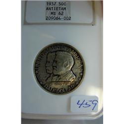 1937 .50 Antietam Commemorative NGC MS63