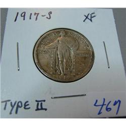 1917-S Type II Standing Liberty Quarter XF