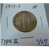 Image 1 : 1917-S Type II Standing Liberty Quarter XF