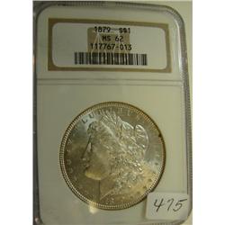 1879 Morgan Silver Dollar NGC MS62
