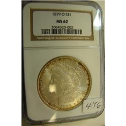 1879-O Morgan Silver Dollar NGC MS62