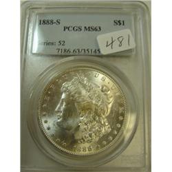 1999-S Morgan Silver Dollar PCGS MS63